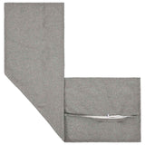 Cushion with Pillow HOUTEN 2 pcs Cloud Grey Faux Linen - Side View
