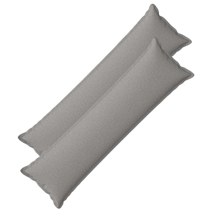 Cushion 2 pcs HOUTEN Cloud Grey 40 x 145 cm Faux Linen
