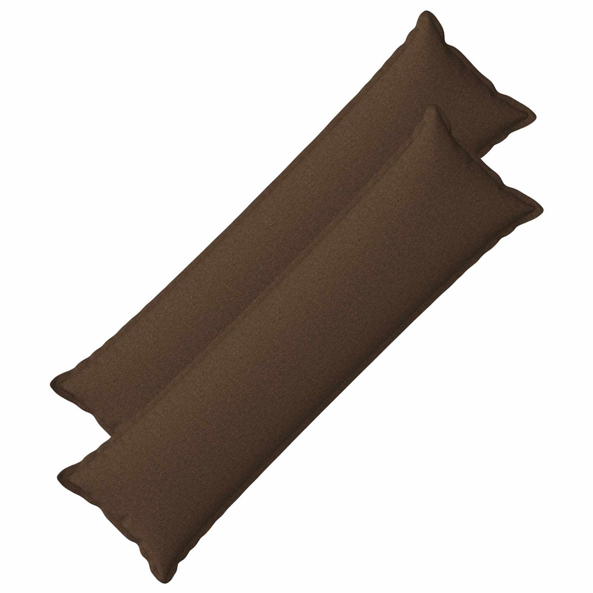 Cushion with Pillow HOUTEN 2 pcs Brown Faux Linen