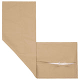 Cushion with Pillow HOUTEN Cream 40 x 145 cm Faux Linen - Side View