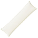 Throw Pillow HOUTEN White 40 x 145 cm Faux Linen