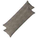 Cushion with Pillow HOUTEN 2 pcs Light Grey Velvet