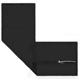 Cushion with Pillow HOUTEN Black 40 x 145 cm Velvet - Side View