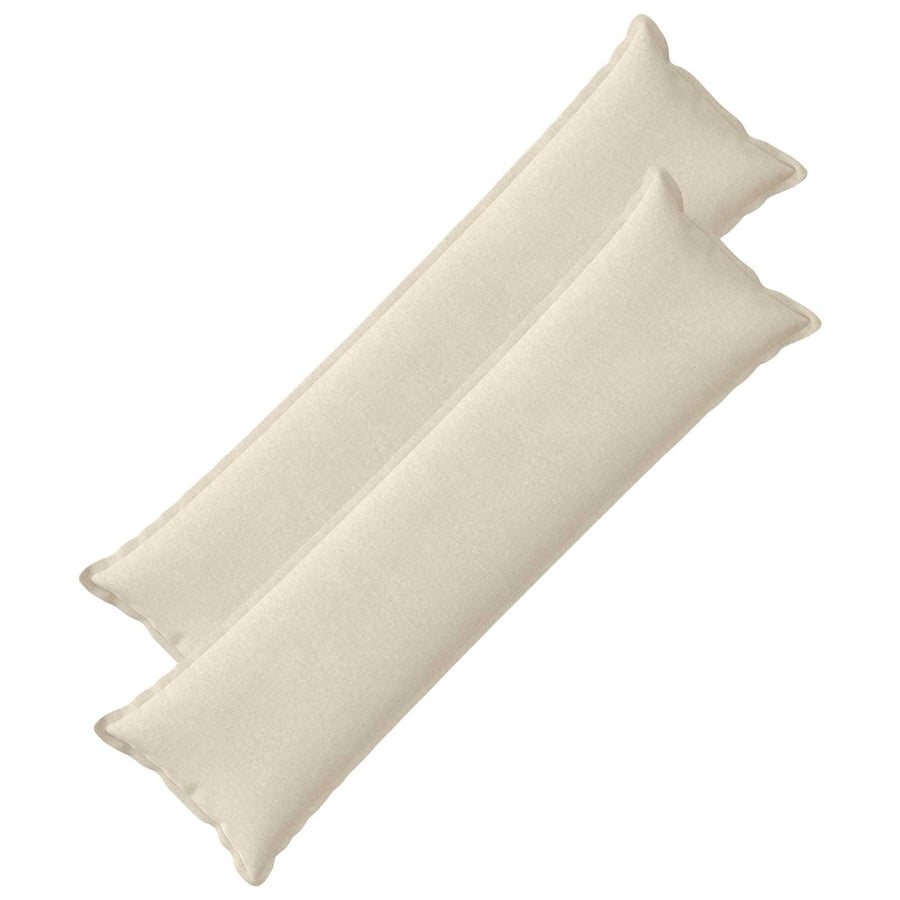 Throw Pillow 2 pcs HOUTEN Cream 40 x 145 cm Chenille Fabric