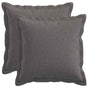 Cushion with Pillow HOUTEN 2 pcs Light Grey Faux Linen