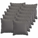 Cushion with Pillow HOUTEN 12 pcs Light Grey Faux Linen