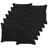 Cushion with Pillow HOUTEN 12 pcs Black Faux Linen