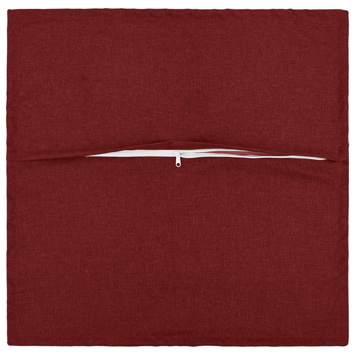 Cushion with Pillow HOUTEN 2 pcs Wine Red Faux Linen