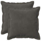 Cushion with Pillow HOUTEN 2 pcs Dark Grey Velvet