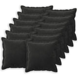 Cushion with Pillow HOUTEN 12 pcs Black Velvet
