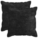 Throw Pillow 2 pcs HOUTEN Anthracite 45 x 45 cm Chenille Fabric