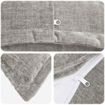 Throw Pillow 2 pcs HOUTEN Light Grey 45 x 45 cm Chenille Fabric