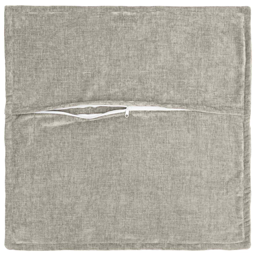 Throw Pillow 6 pcs HOUTEN Light Grey 45 x 45 cm Chenille Fabric