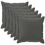 Cushion with Pillow HOUTEN 6 pcs Anthracite Polyester