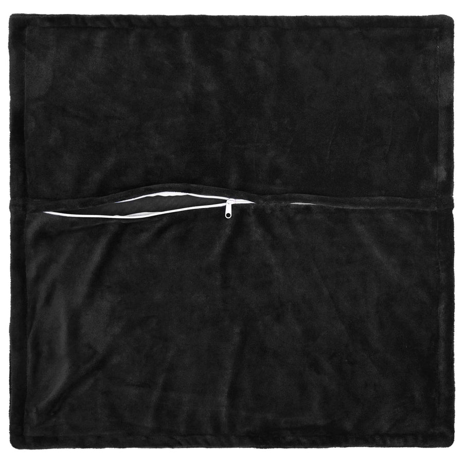 Throw Pillow 2 pcs HOUTEN Black 45 x 45 cm Flannel