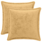 Throw Pillow 2 pcs HOUTEN Taupe 45 x 45 cm Flannel
