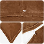 Throw Pillow 2 pcs HOUTEN Light Brown 45 x 45 cm Flannel