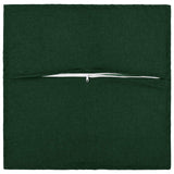 Cushion with Pillow HOUTEN 2 pcs Dark Green Faux Linen - Side View