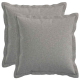 Cushion with Pillow HOUTEN 2 pcs Cloud Grey Faux Linen
