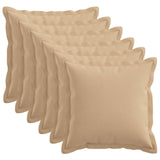 Cushion with Pillow HOUTEN 6 pcs Cream Faux Linen