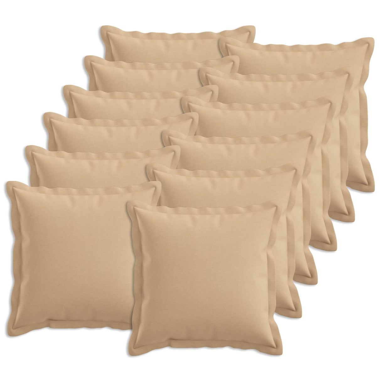 Cushion with Pillow HOUTEN 12 pcs Cream Faux Linen