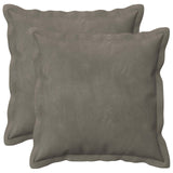 Cushion with Pillow HOUTEN 2 pcs Light Grey Velvet