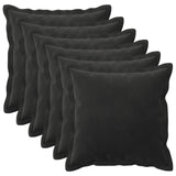 Cushion with Pillow HOUTEN 6 pcs Black Velvet