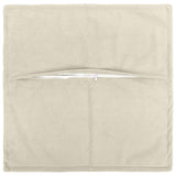 Cushion with Pillow HOUTEN 2 pcs Cream Microfiber Fleece - Side View