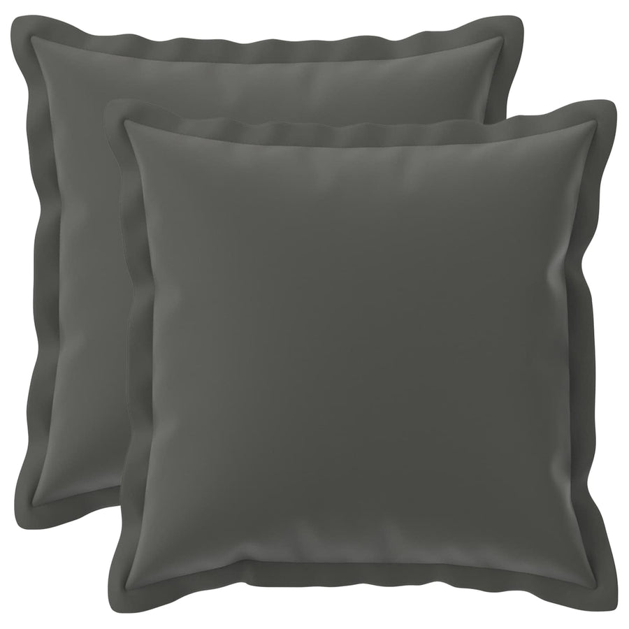 Cushion with Pillow HOUTEN 2 pcs Anthracite Polyester