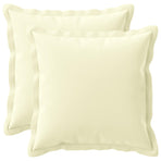 Throw Pillow 2 pcs HOUTEN Cream 50 x 50 cm Polyester