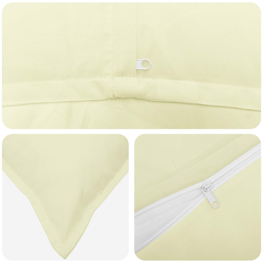 Throw Pillow 6 pcs HOUTEN Cream 50 x 50 cm Polyester