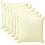 Throw Pillow 6 pcs HOUTEN Cream 50 x 50 cm Polyester