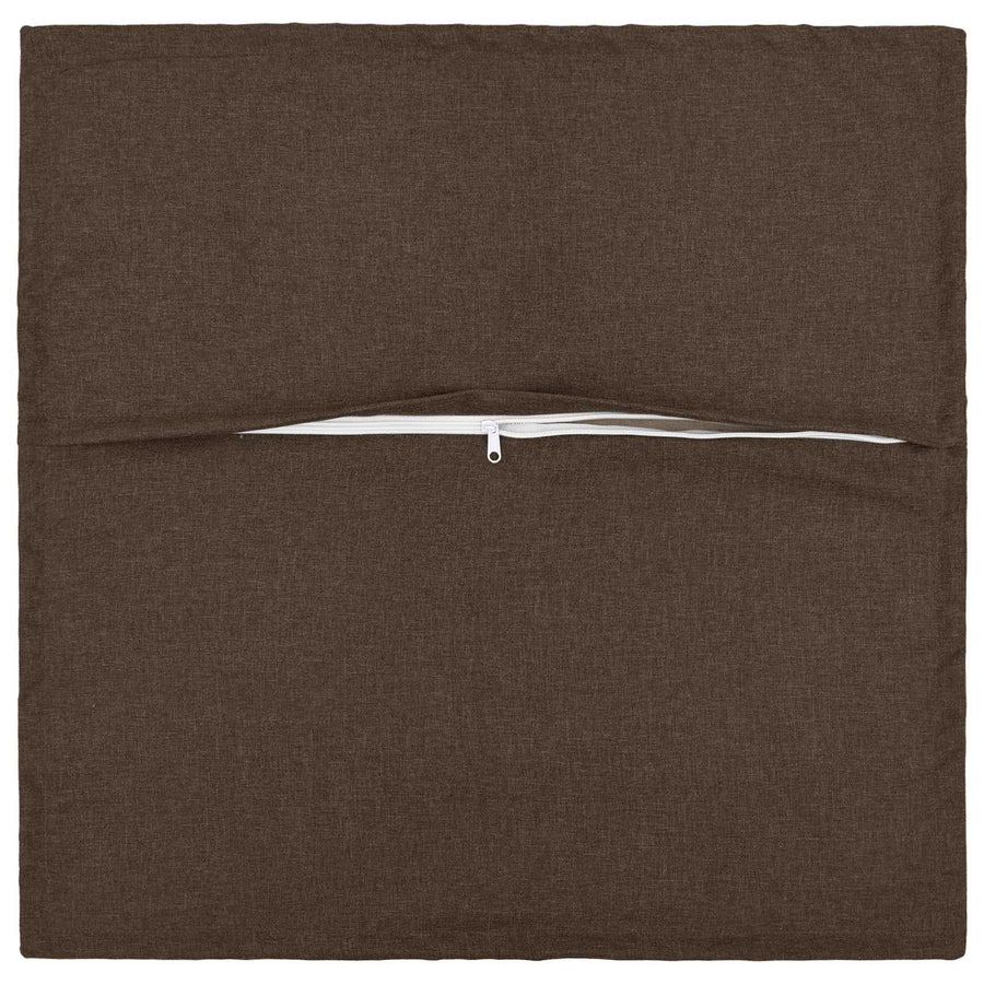Cushion 2 pcs HOUTEN Taupe 55 x 55 cm Faux Linen