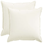 Cushion with Pillow HOUTEN 2 pcs White Faux Linen