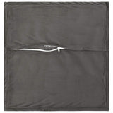 Cushion with Pillow HOUTEN 2 pcs Dark Grey Velvet - Top-Down View