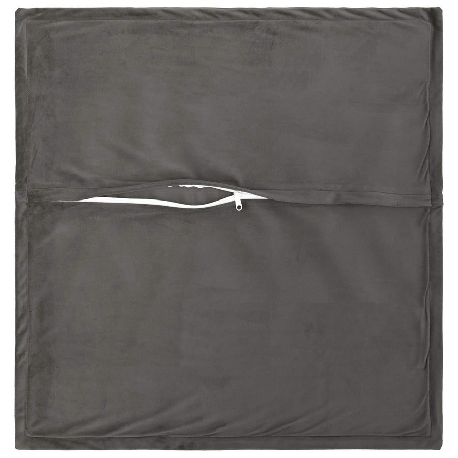 Cushion with Pillow HOUTEN 2 pcs Dark Grey Velvet