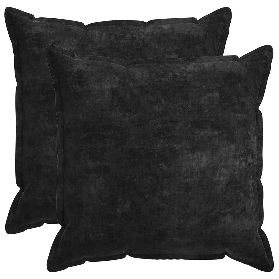 Throw Pillow 2 pcs HOUTEN Anthracite 55 x 55 cm Chenille Fabric