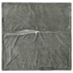 Throw Pillow 2 pcs HOUTEN Dark Grey 55 x 55 cm Flannel