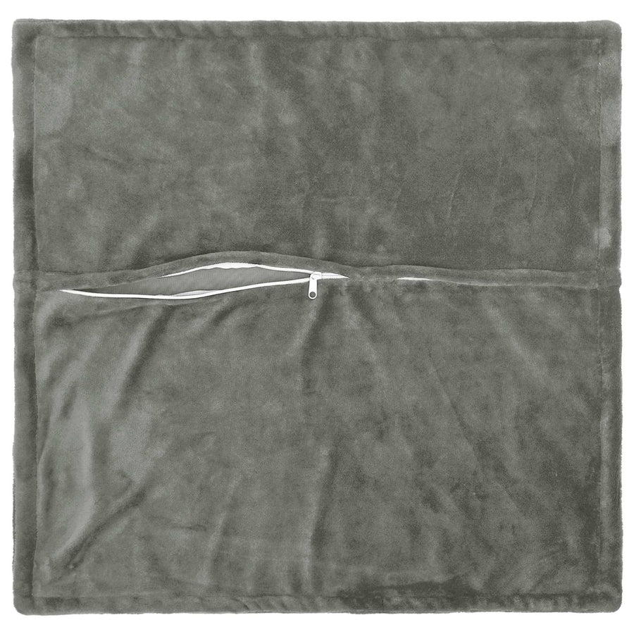 Throw Pillow 2 pcs HOUTEN Dark Grey 55 x 55 cm Flannel