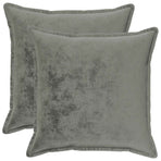 Throw Pillow 2 pcs HOUTEN Dark Grey 55 x 55 cm Flannel