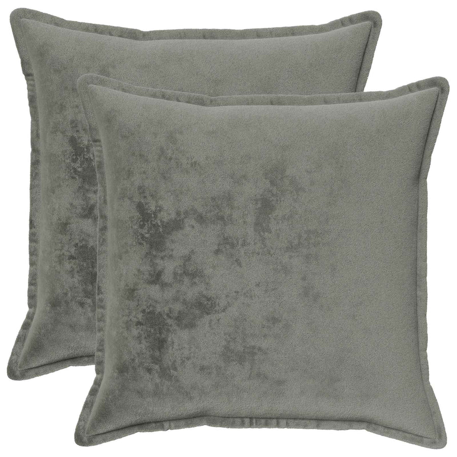 Throw Pillow 2 pcs HOUTEN Dark Grey 55 x 55 cm Flannel