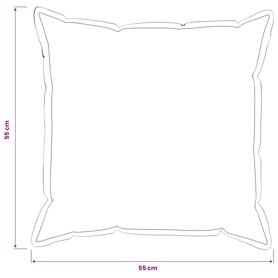 Throw Pillow 2 pcs HOUTEN Dark Grey 55 x 55 cm Flannel