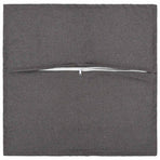 Cushion with Pillow HOUTEN 2 pcs Light Grey Faux Linen
