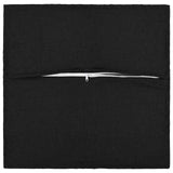 Cushion with Pillow HOUTEN 2 pcs Black Faux Linen - Side View
