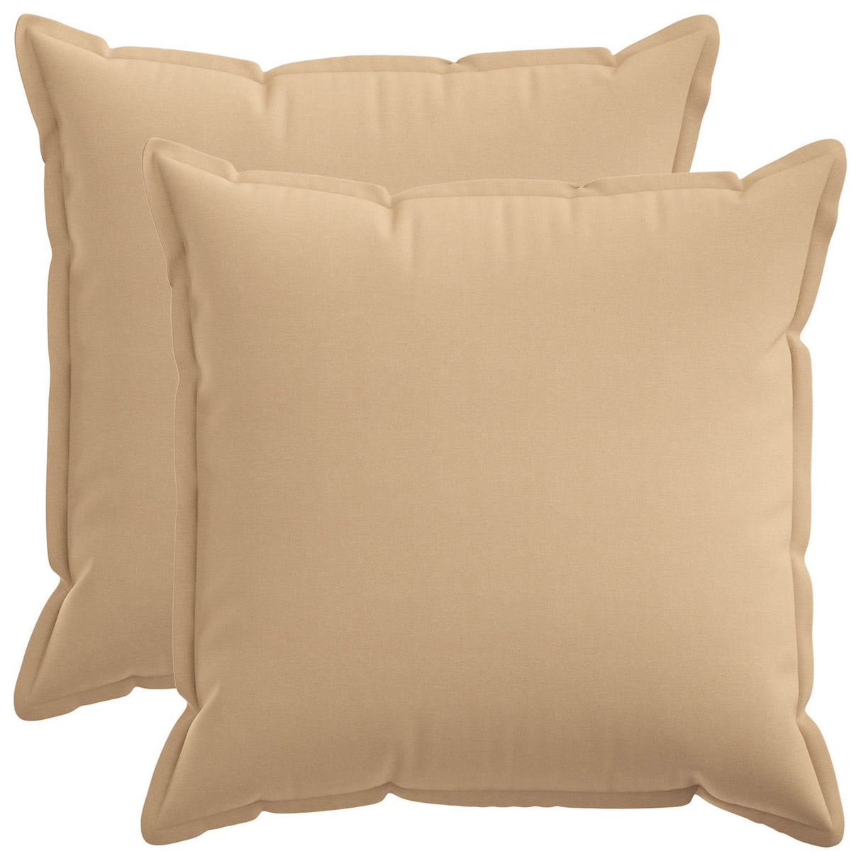 Cushion with Pillow HOUTEN 2 pcs Cream Faux Linen