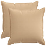Cushion with Pillow HOUTEN 2 pcs Cream Faux Linen
