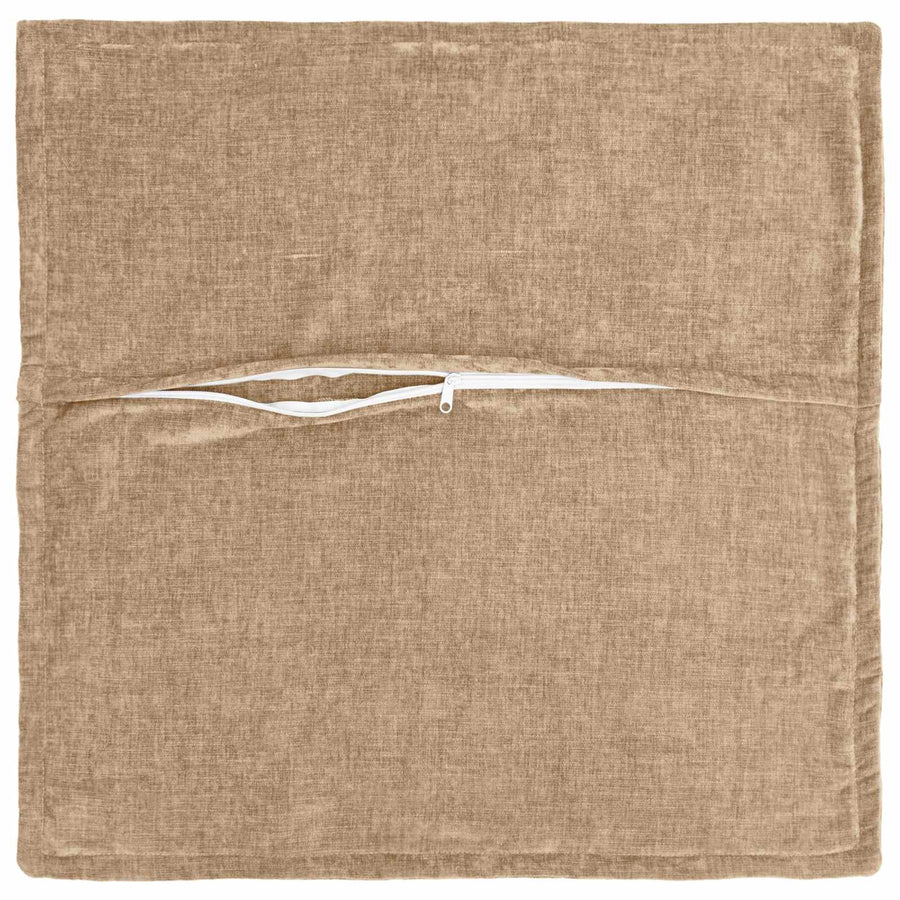 Cushion 2 pcs HOUTEN Taupe 60 x 60 cm Chenille Fabric