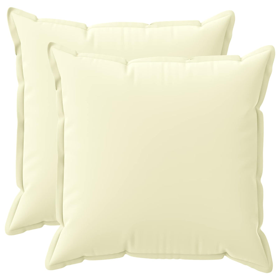 Cushion 2 pcs HOUTEN Cream 65 x 65 cm Polyester