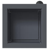 Garden Planter with LED 2 pcs Antracite 30 x 30 x 30 cm Steel - 45-Degree Angle
