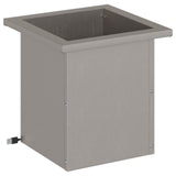Garden Planter with LED Rusty 30 x 30 x 30 cm Weathering Steel